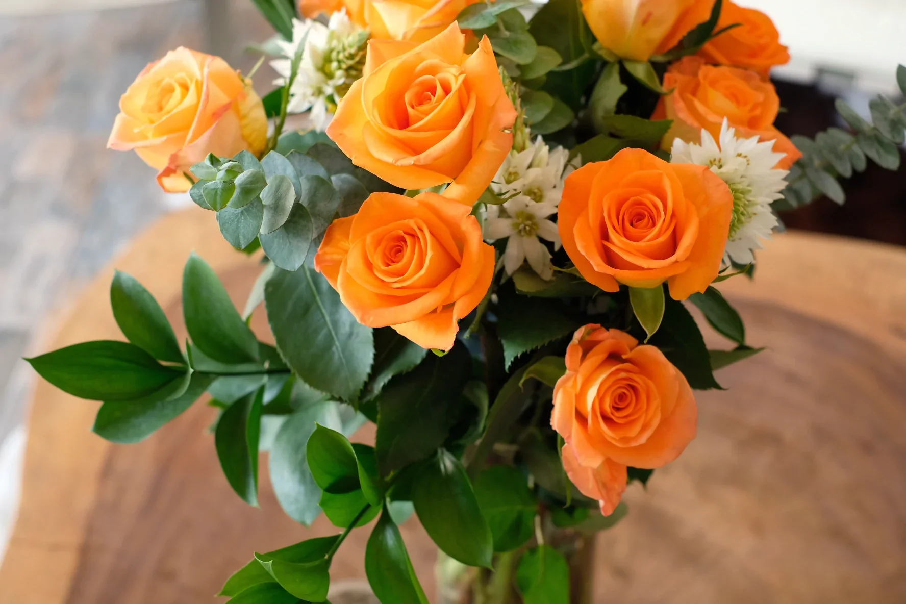 Orange Citrus Long Stem Roses (Add On) - Image 4